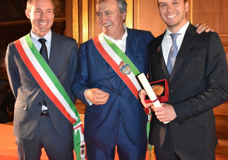 L'ing. Stefano Boscolo Cucco premiato dal sindaco di Venezia come "eccellenza metropolitana!