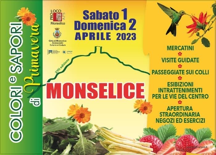 Un fine settimana d’eventi a Monselice: “Colori e Sapori di Primavera 2023”