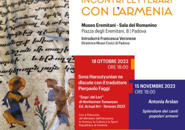 Padova: tre incontri sulla cultura armena