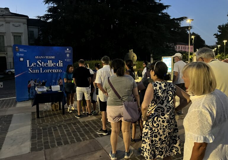 Abano Terme, grande successo delle Stelle di San Lorenzo, firmato Ascom