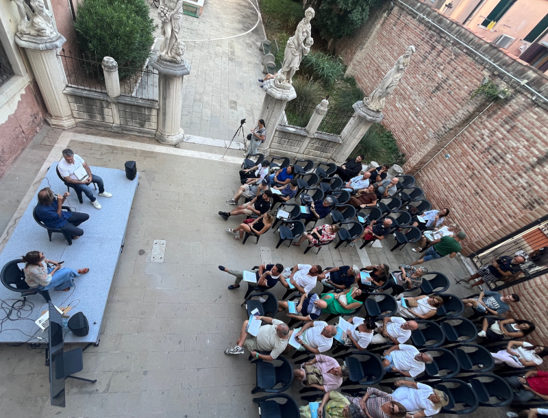 presentazione dell'undicesima edizione di Laguna Sud - Il cinema fuori dal Palazzo" a Chioggia

