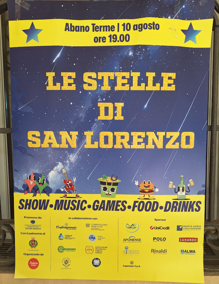 Locandina dell'evento Le Stelle di San Lorenzo 2025