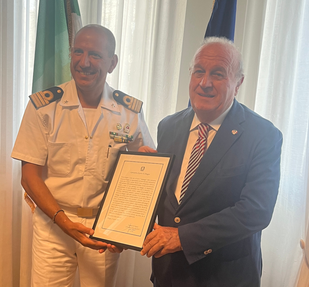 Riconoscimento della Capitaneria di Porto di Chioggia a Luciano Boscolo Cucco “Ambasciatore del mare”