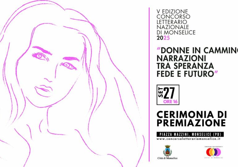 Ecco i vincitori della V edizione del Concorso Letterario Nazionale di Monselice 2025