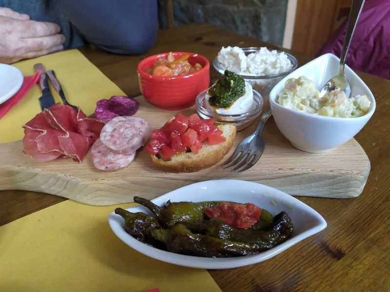 Rifugio Muzio antipasto
