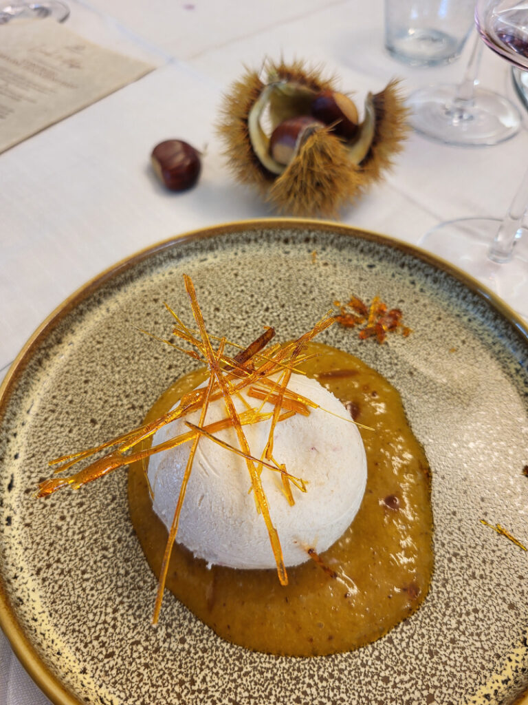 Dolce con tartufo dei Monti Lessini e marroni di San Zeno di Montagna