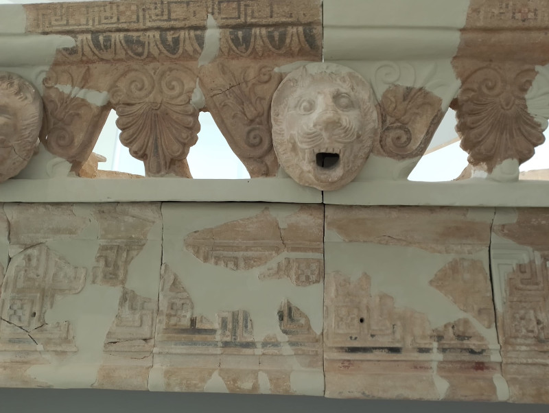 decorazioni tipiche edifici, Museo archeologico nazionale, Calabria