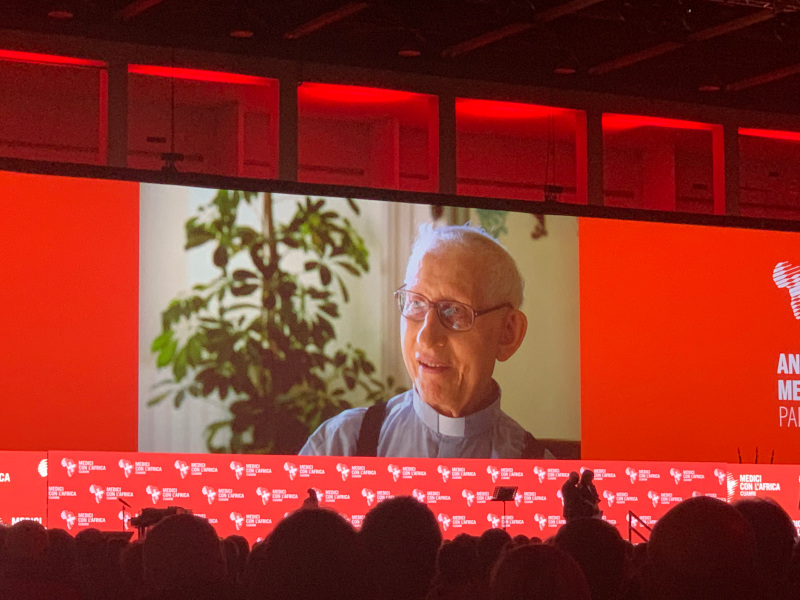 Don Dante Carraro intervento per i 75 anni di CUAMM