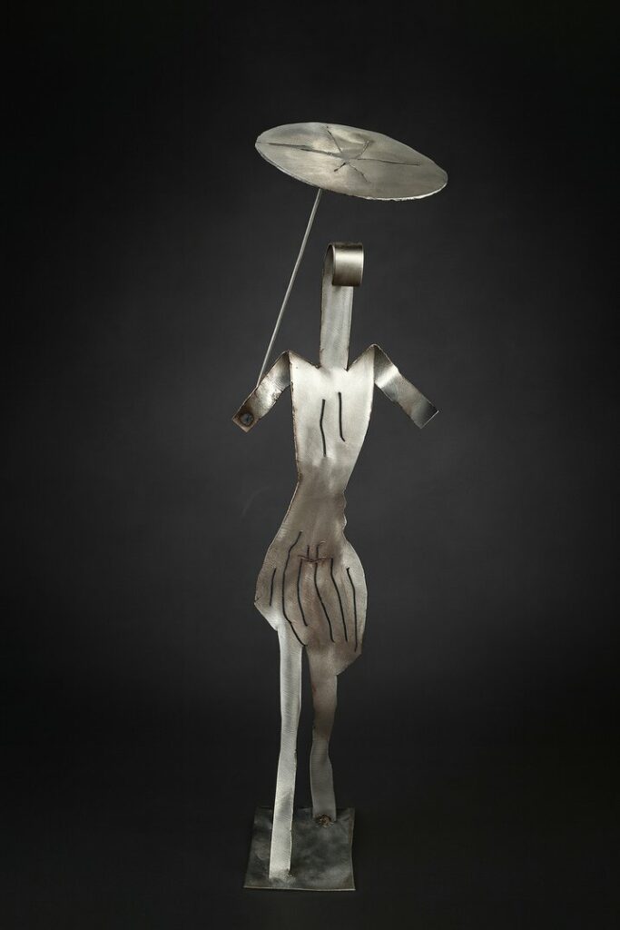 Una scultura dell'artista monselicense Roberto Tresin