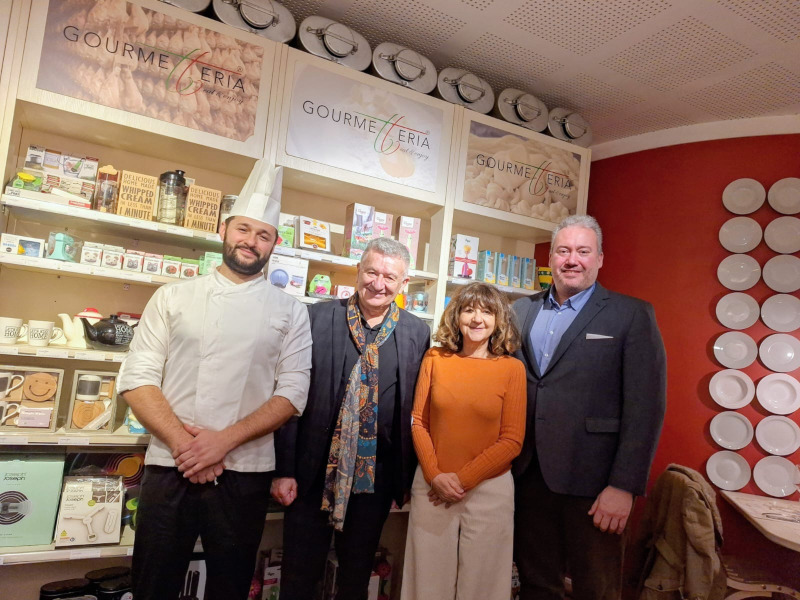 Chef Melvin della Gourmetteria di Padova dove si è svolto il pranzo di Natale del Gist Triveneto