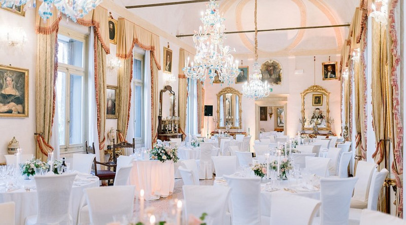 Interno del ristorante Castello Bevilacqua, che ha ottenuto riconoscimento Health Chef