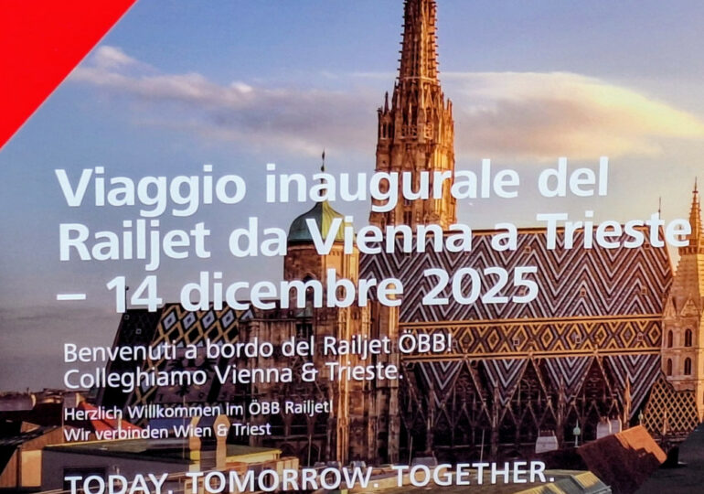 Il treno che unisce due mondi: Trieste e Vienna più vicine sui binari d’Europa