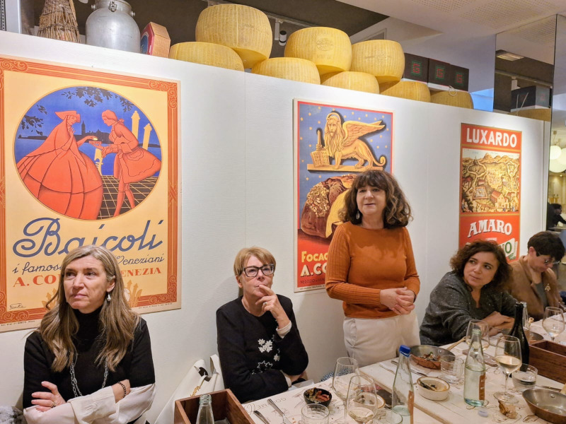 Intervento di Sabrina Talaricco al pranzo di Natale del Gist Triveneto alla Gourmetteria di Padova