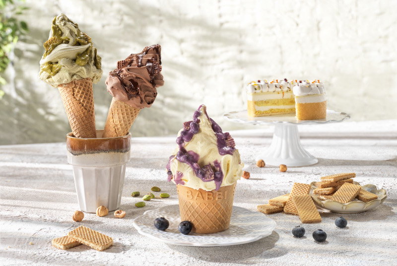 Gelato al mirtillo e variegati Babbi al Sigep 2026
