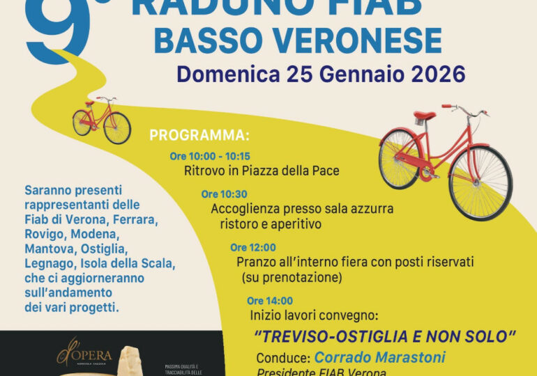 Casaleone capitale del turismo lento: alla Fiera del Radicchio Rosso il 9° Raduno FIAB del Basso Veronese