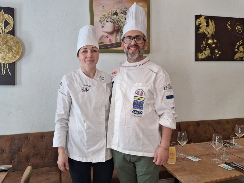 Tiziana Garbo e Manuel de Pasquale del ristorante Oro Nero di Chioggia