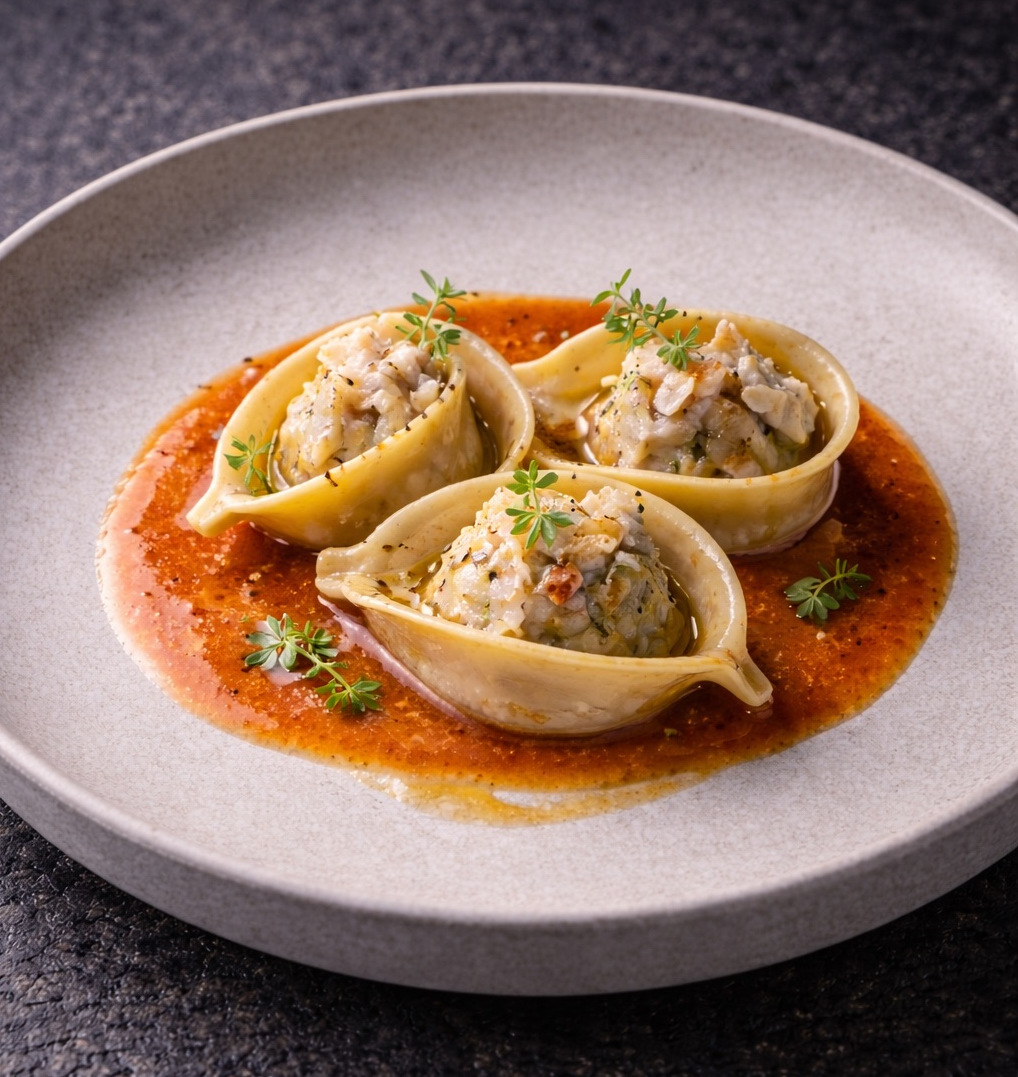 Il ristorante Oro Nero di Chioggia riconosciuto da “Health Chef” con i Cappellacci “Zero Spreco” al granchio blu.