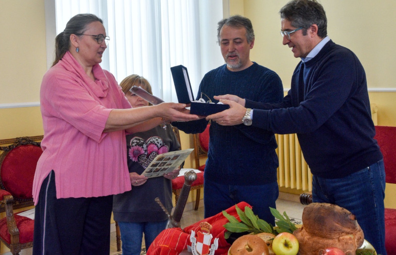 Consegna dell'opera Giostra della Rocca di Monselice