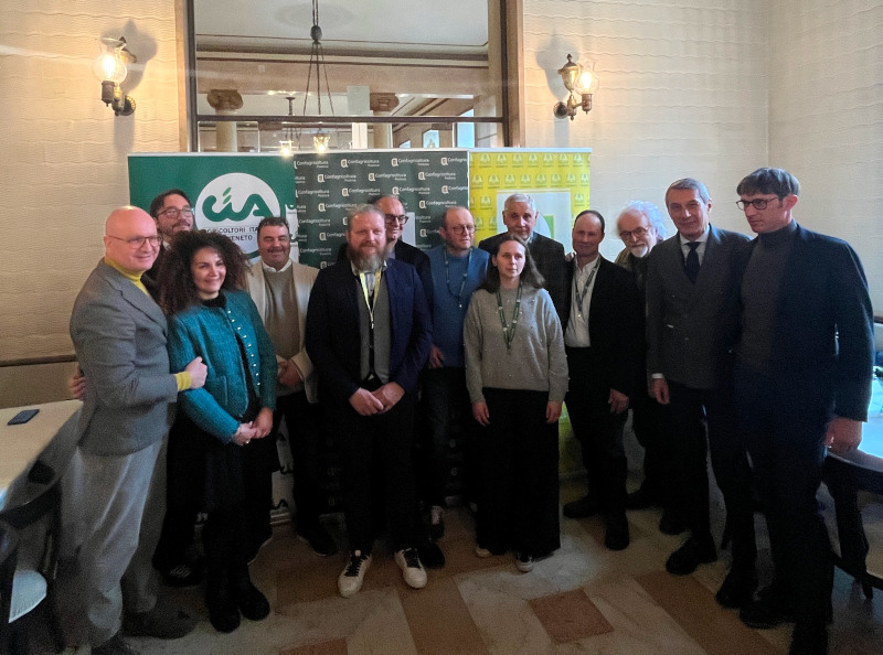 i promottori dell'evento Dalla terra al piatto presentato alla conferenza stampa al Caffè Pedrocchi di Padova