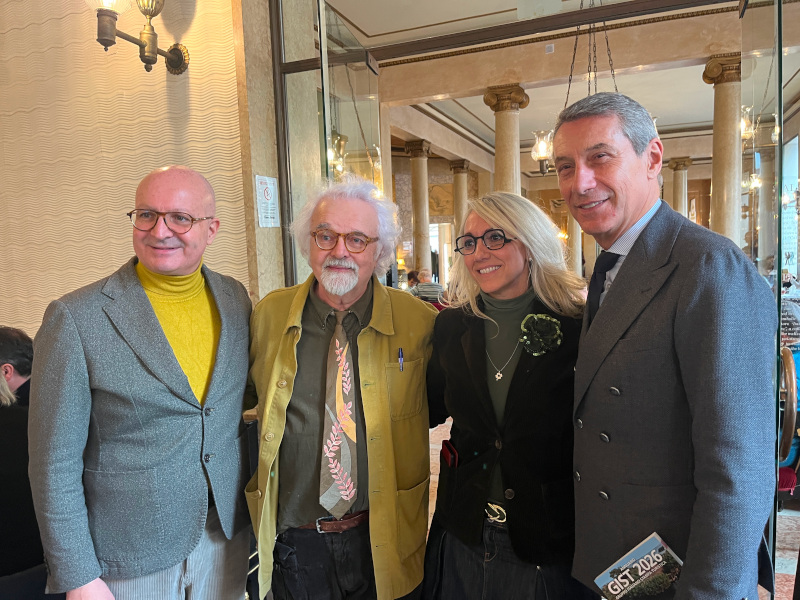 Da sinistra Vincenzo Gottardo, Patrizio Roversi, Michela Barbetta e Antonio De Poli