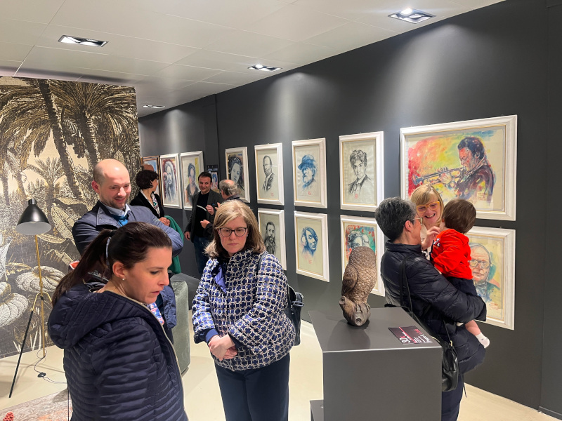 inaugurazione mostra di Luciano Zambolin a Monselice