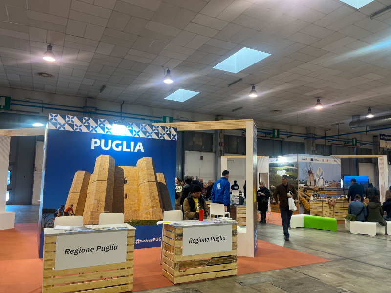 stand della Puglia alla Fiera del Cicloturismo 2026 a Padova