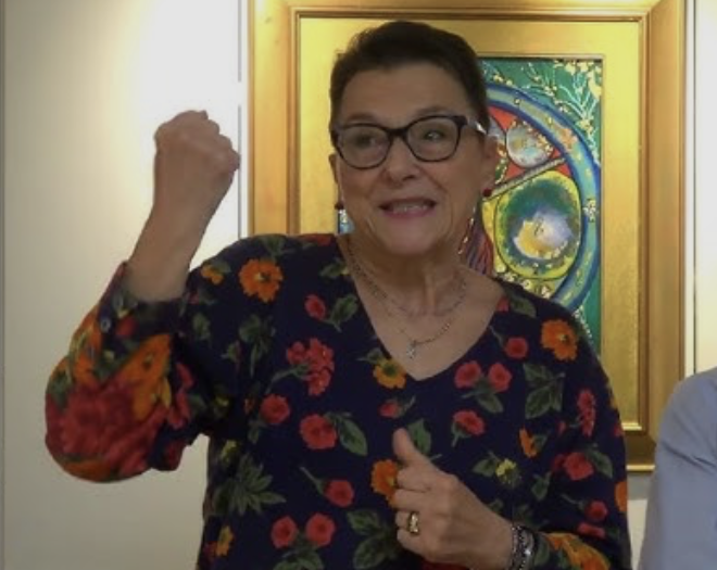 Nella Talamini, autrice del libro GiocArte
