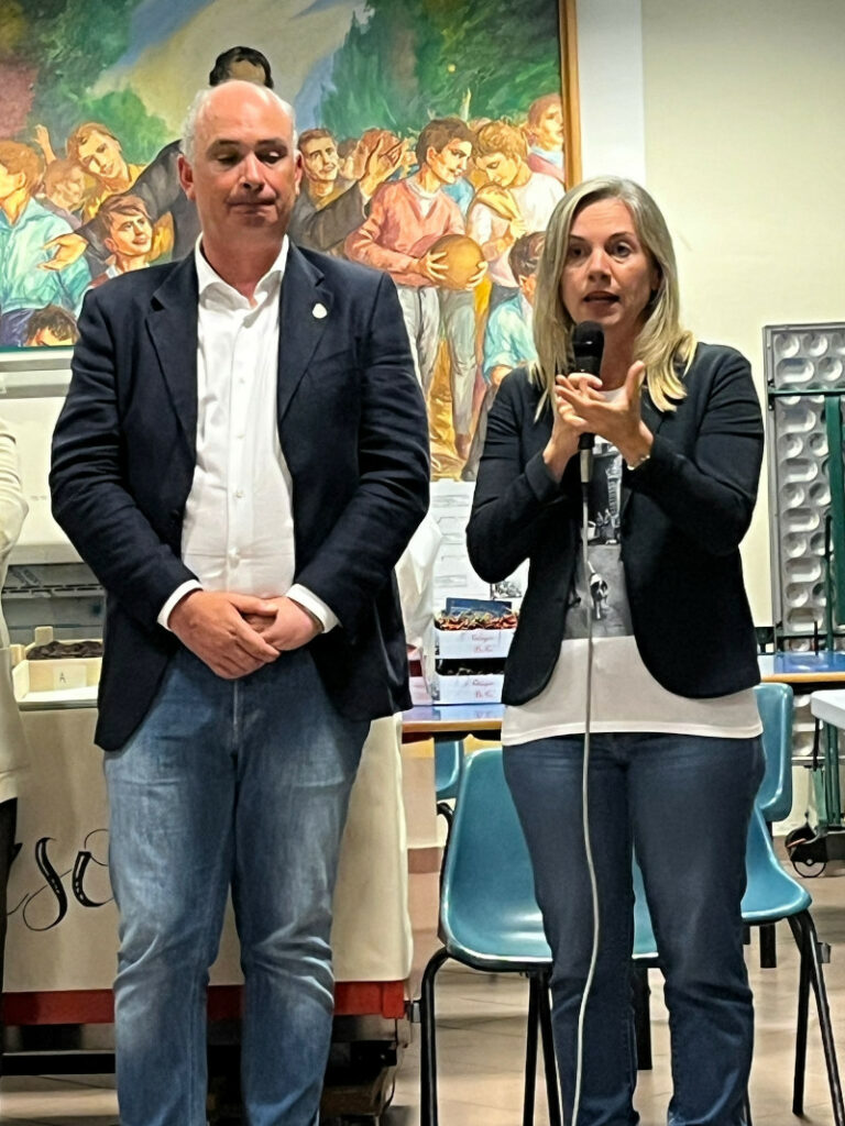 Il sindaco di Galzignano Terme Riccardo Masin e l'assessore regionale Elisa Venturini
