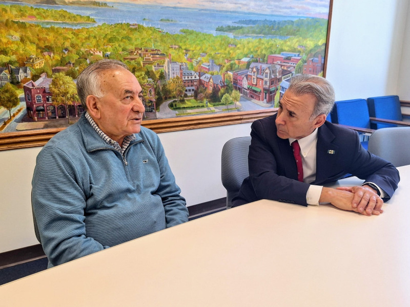 Tony Di Paolo e il sindaco di Greenwich Tony Di Paolo