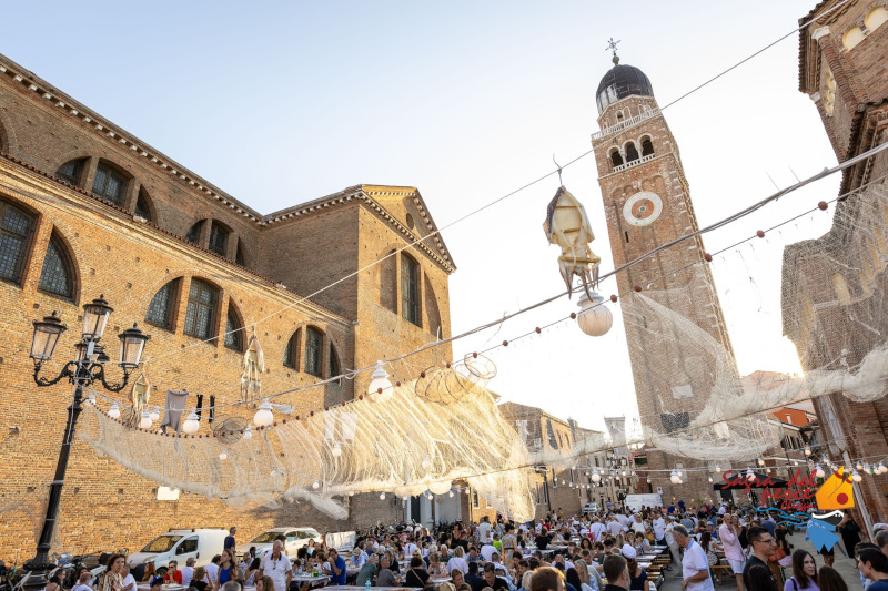 vie del centro di Chioggia dove gustare il pesce della sagra