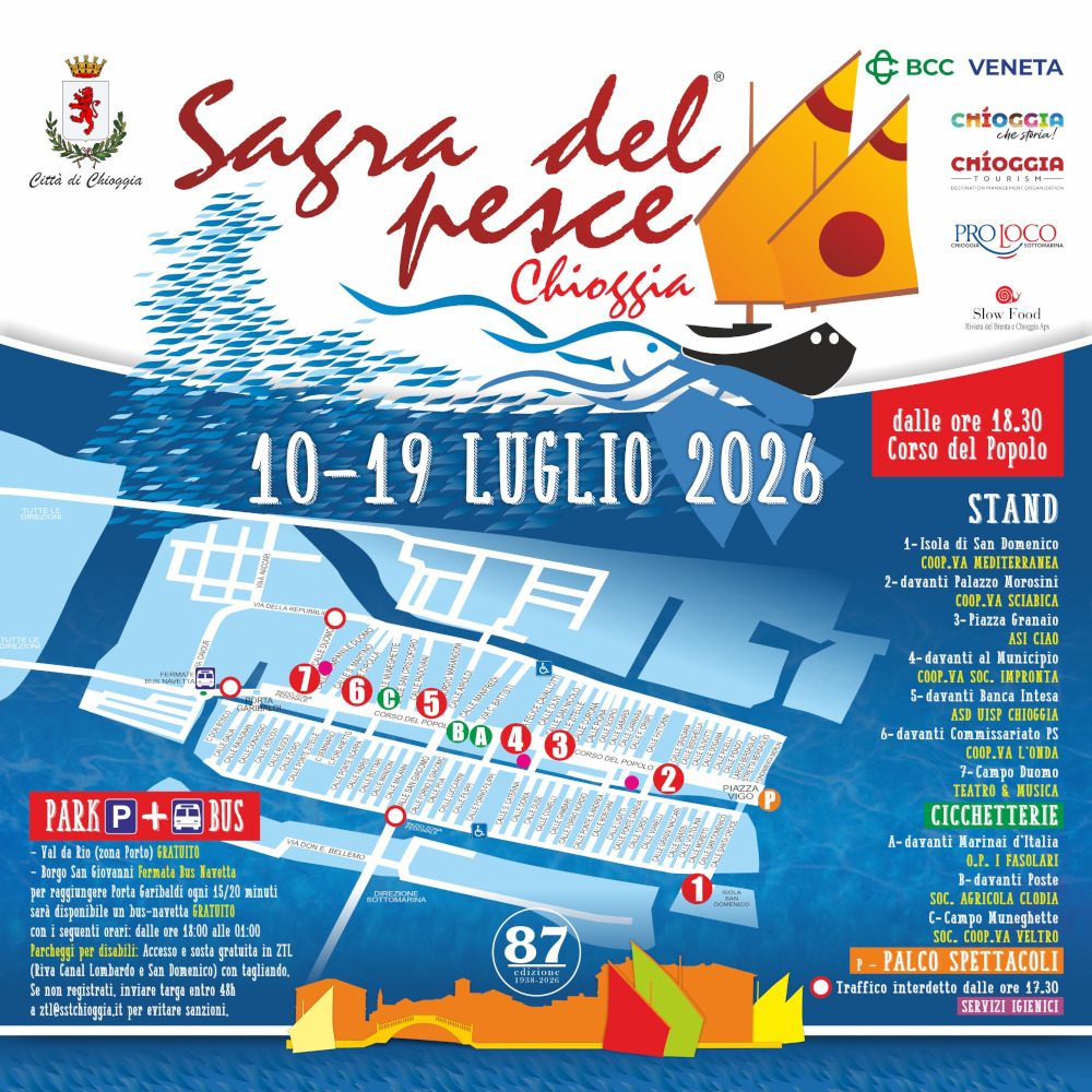 Chioggia si prepara alla grande festa del mare: torna la storica Sagra del Pesce con un’edizione da record