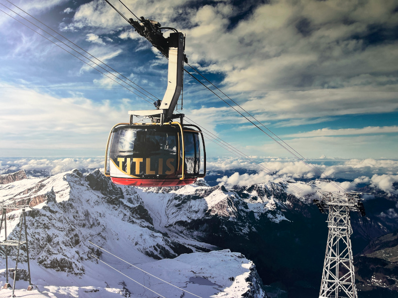 Titlis Rotair, funivia girevole