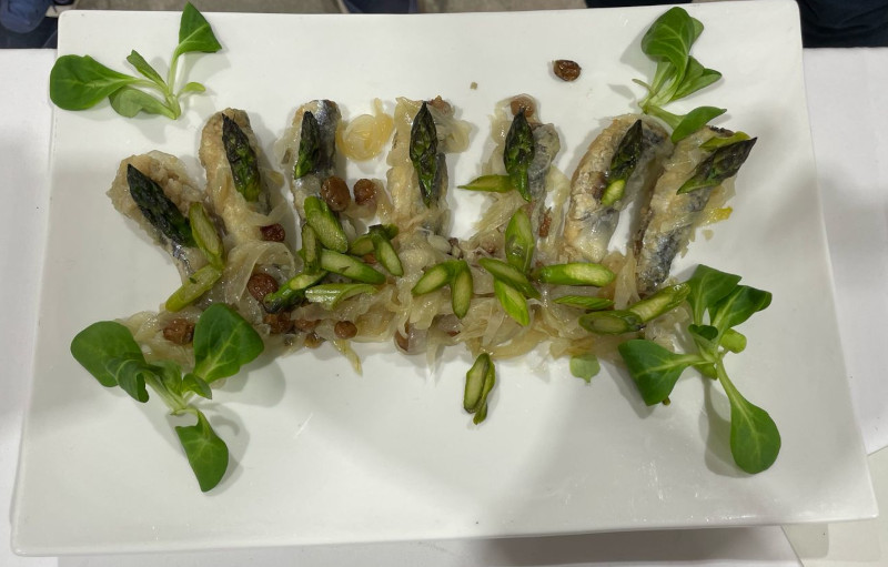 sarde in saor asparago di Codevigo
